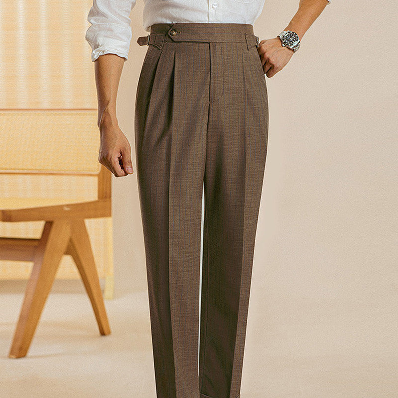 The Regent Tela - Double Pleated Trousers