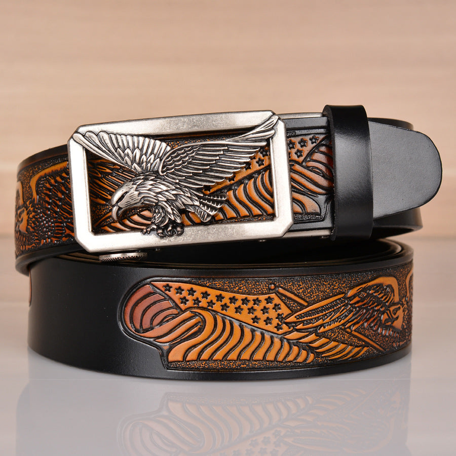 Embossed Eagle Belt-Masculinity Edition