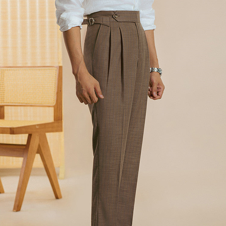 The Regent Tela - Double Pleated Trousers