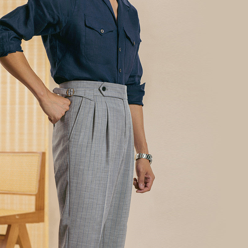 The Regent Tela - Double Pleated Trousers