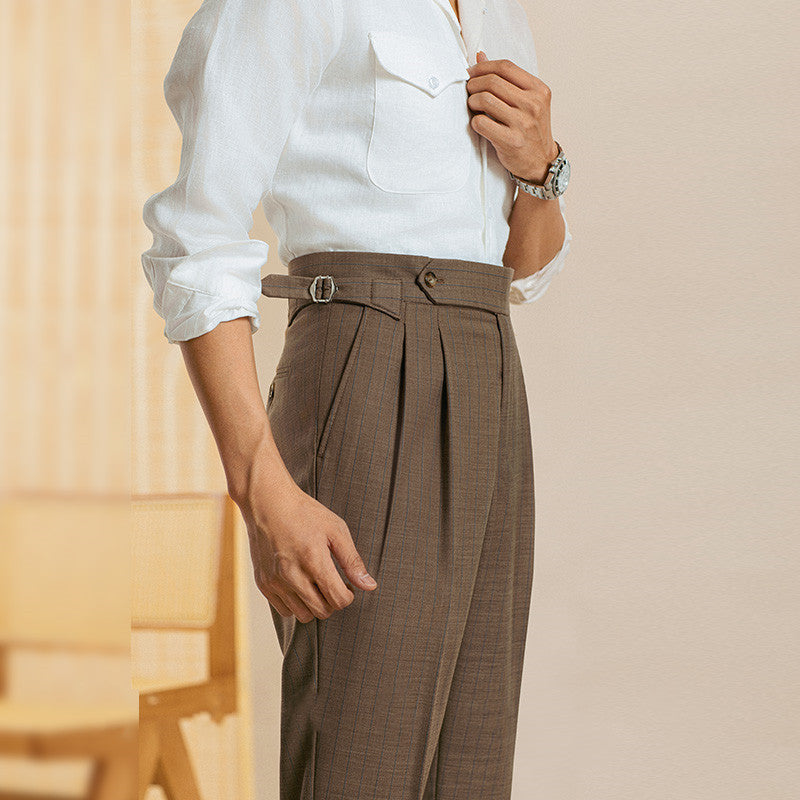 The Regent Tela - Double Pleated Trousers