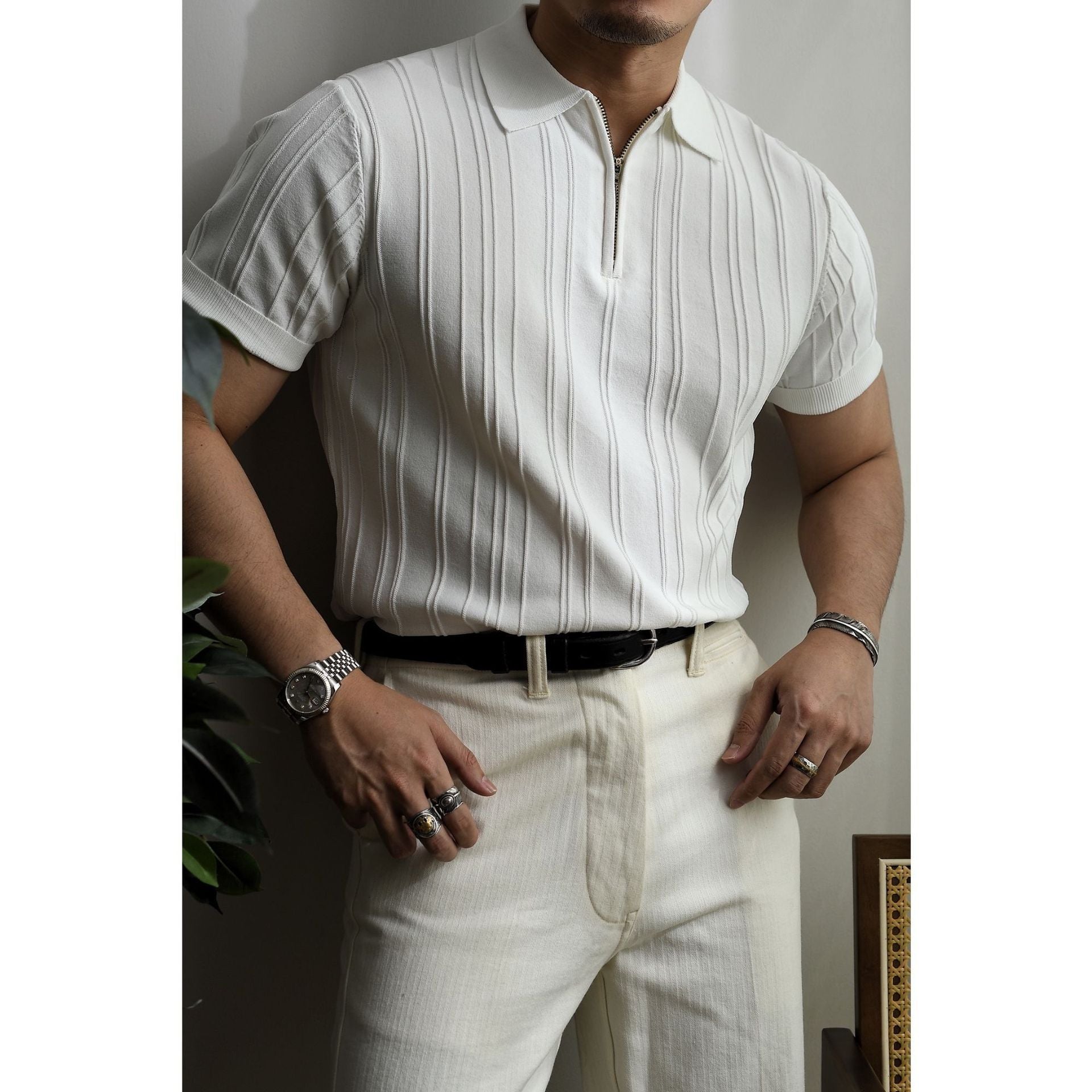 Riviera Knit Polo - Zipper Edition