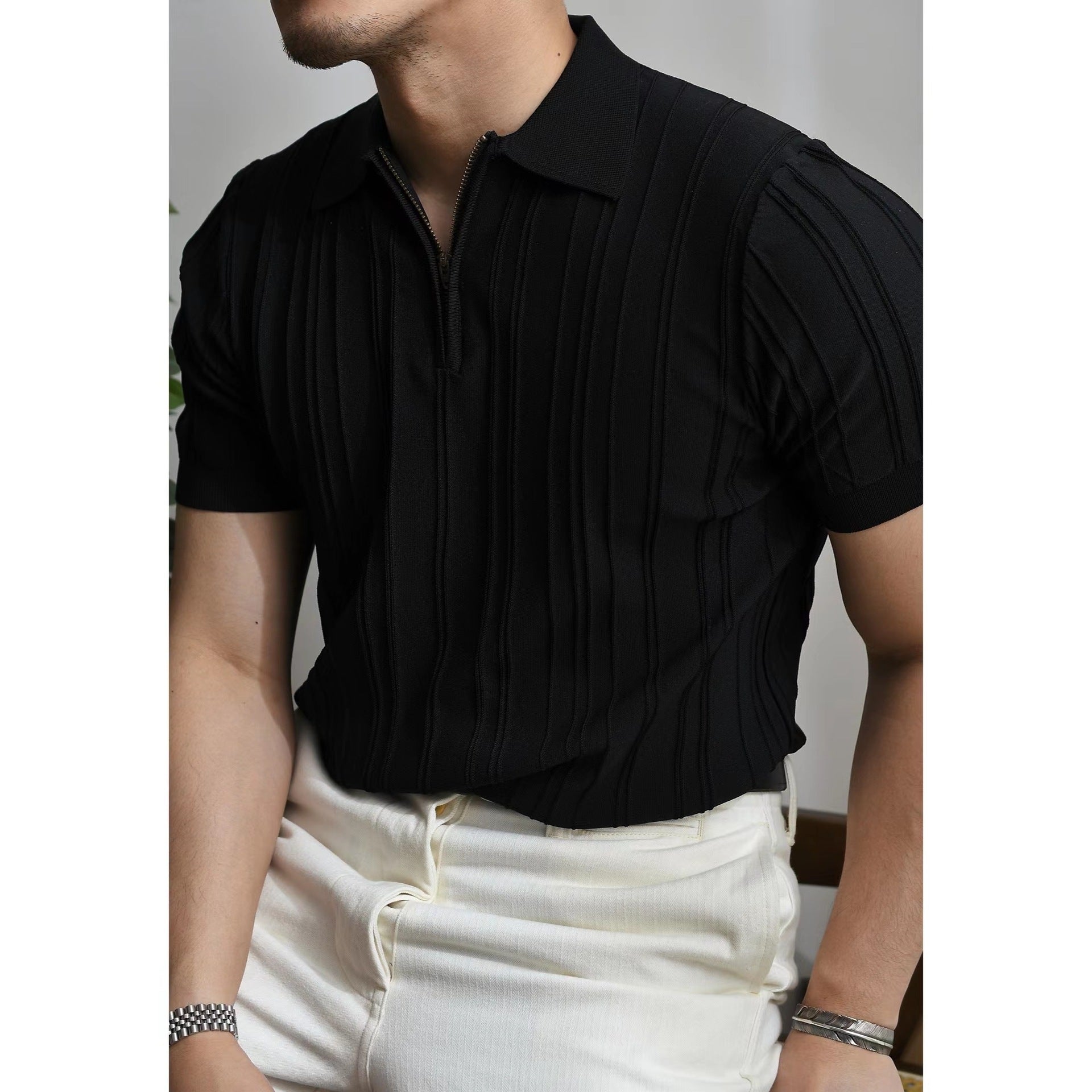 Riviera Knit Polo - Zipper Edition