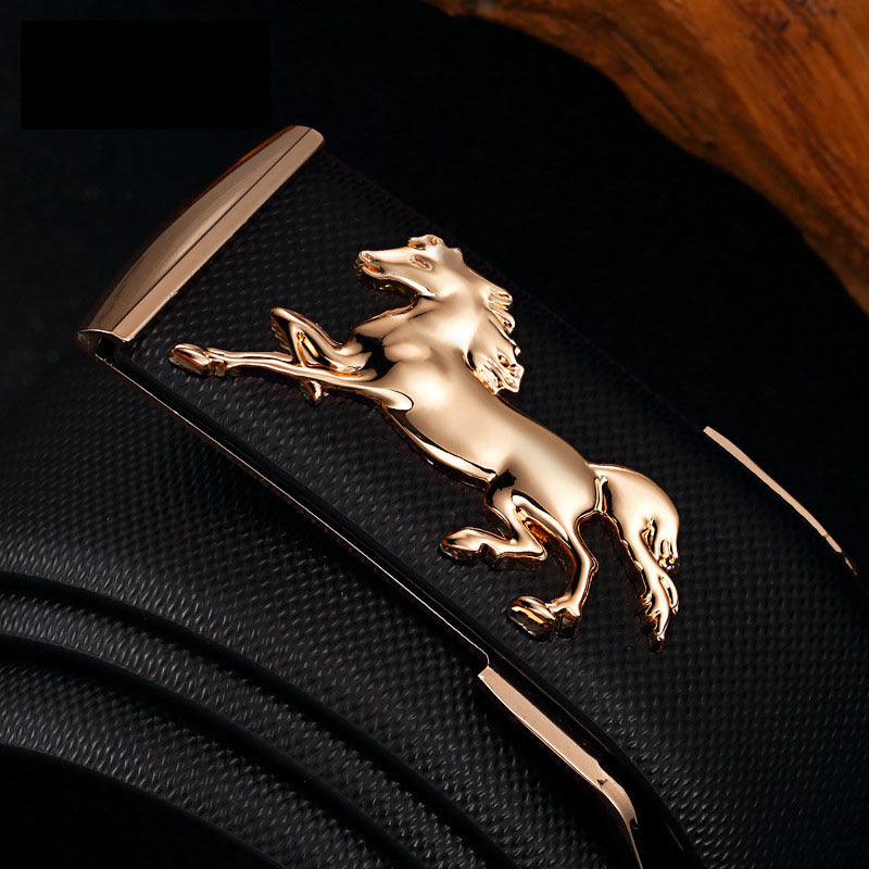 Men's Plate Belt Leather - Stallion Edition