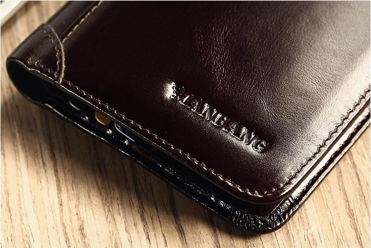 Leather first layer Wallet-Retro Edition