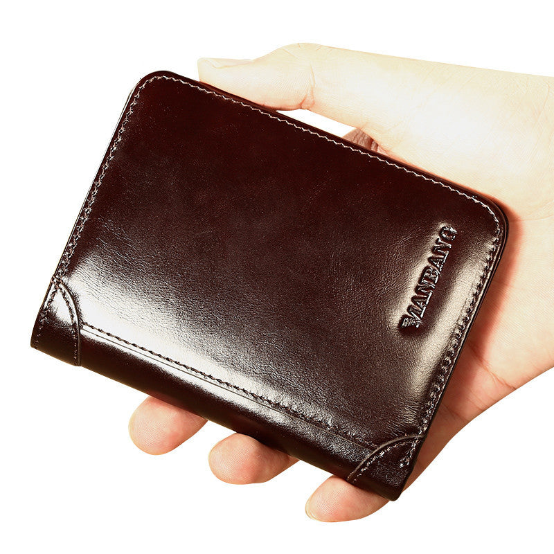 Leather first layer Wallet-Retro Edition