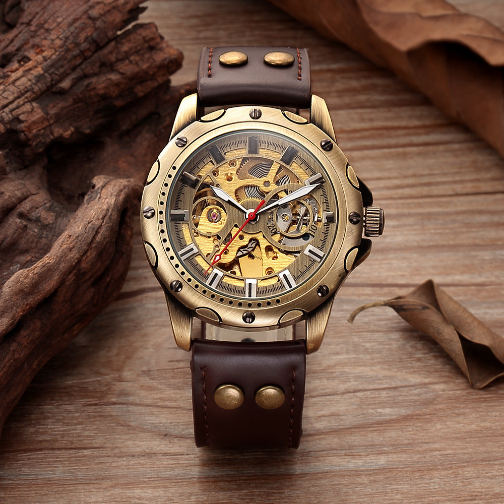 Retro Skeleton Mechanical-See The Heartbeat Of Time