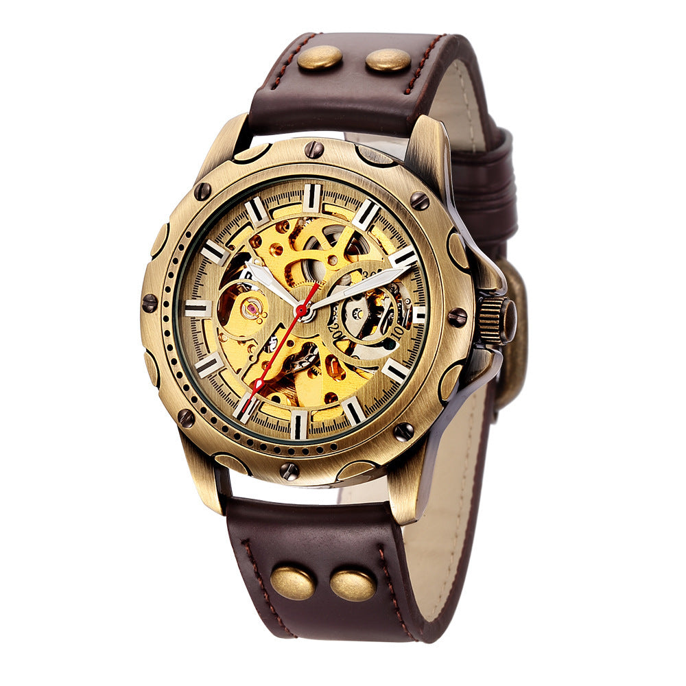 Retro Skeleton Mechanical-See The Heartbeat Of Time
