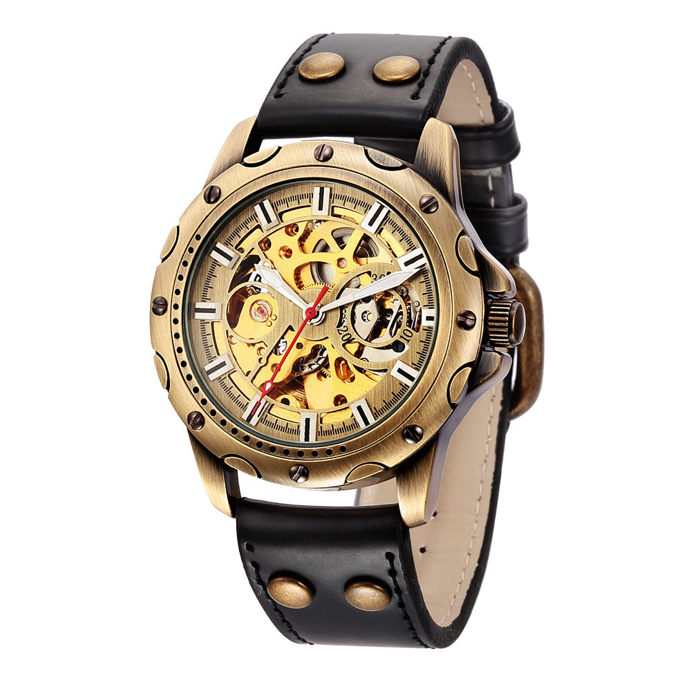 Retro Skeleton Mechanical-See The Heartbeat Of Time