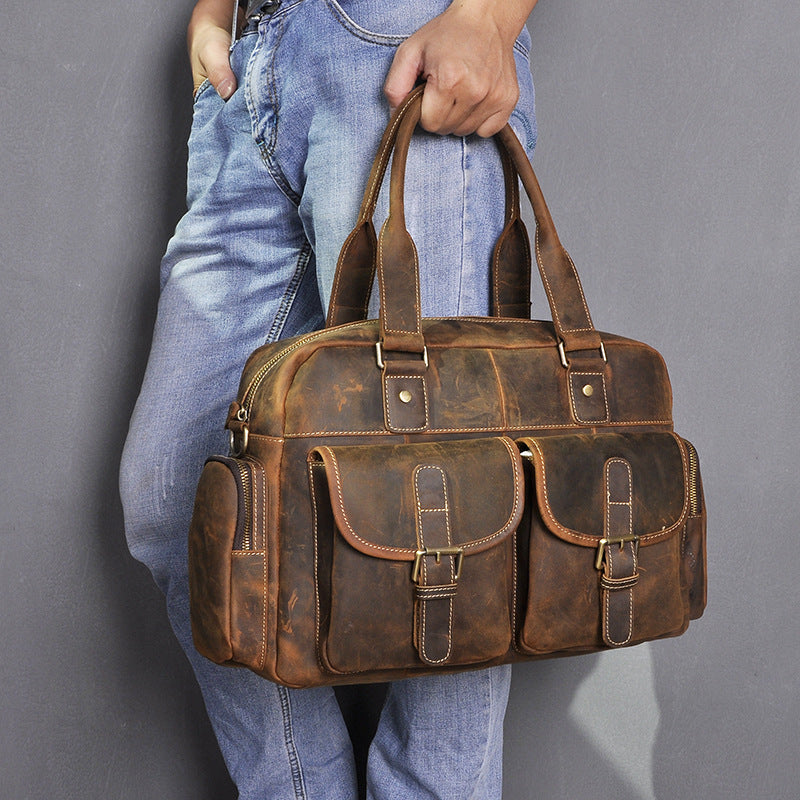 Leather Business Casual Small Bag For Men
