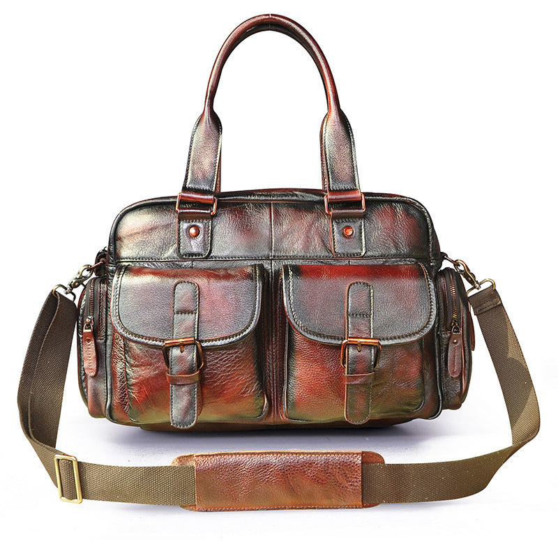 Leather Business Casual Small Bag For Men