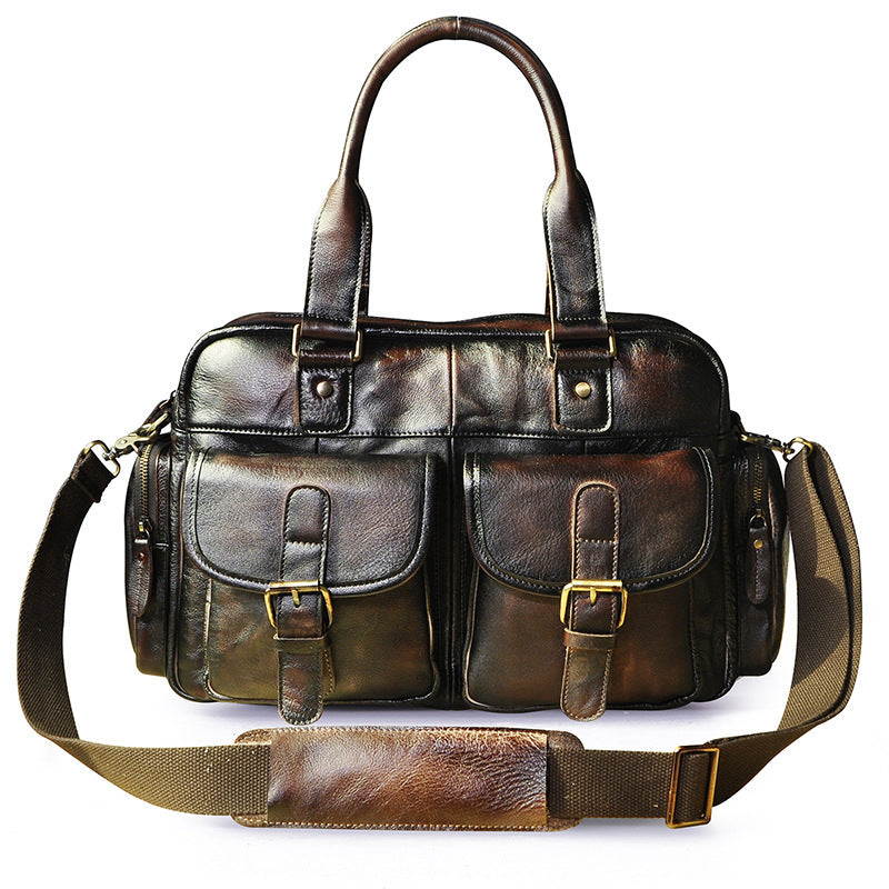 Leather Business Casual Small Bag For Men