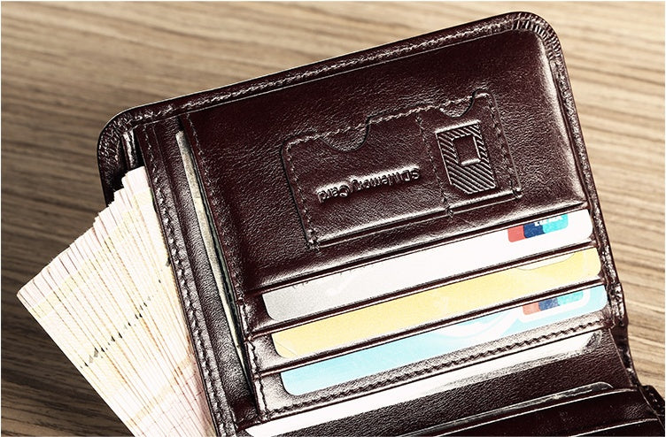 Leather first layer Wallet-Retro Edition