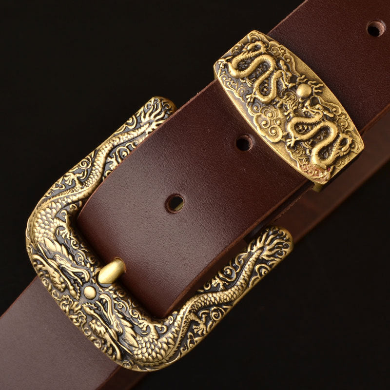 Classic Pin Buckle Leather Belt-Masculinity edition