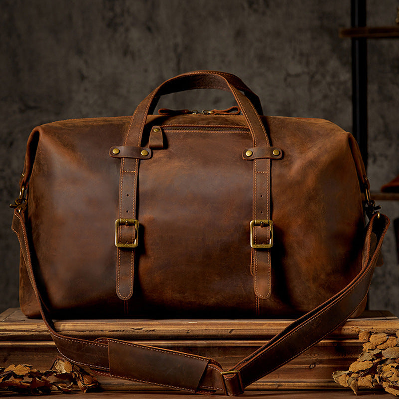 Genuine Leather Large-capacity Luggage Bag