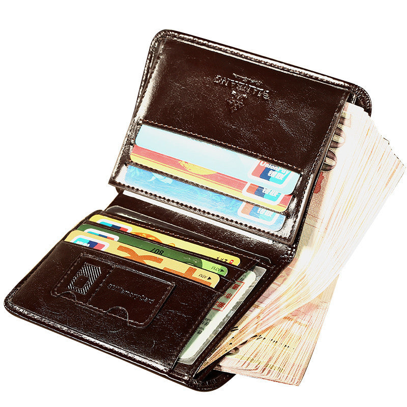 Leather first layer Wallet-Retro Edition