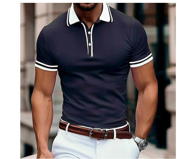 Belmont Polo - Striped Lapel Classic