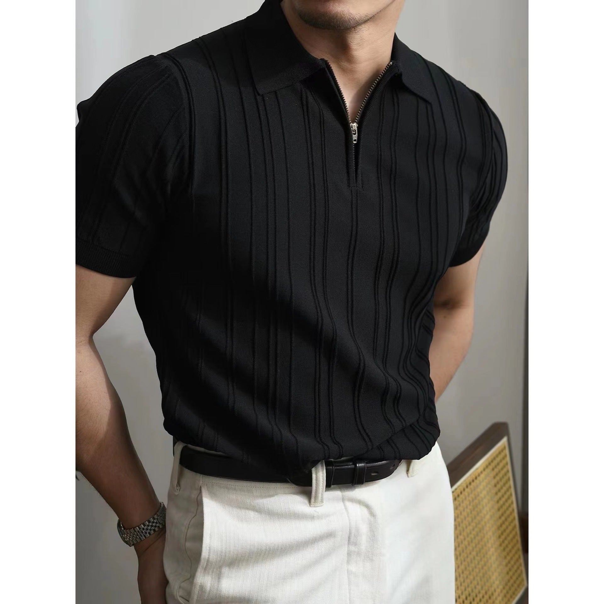 Riviera Knit Polo - Zipper Edition