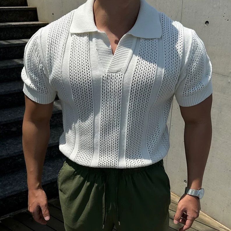 Ventura Mesh Polo - Summer Texture