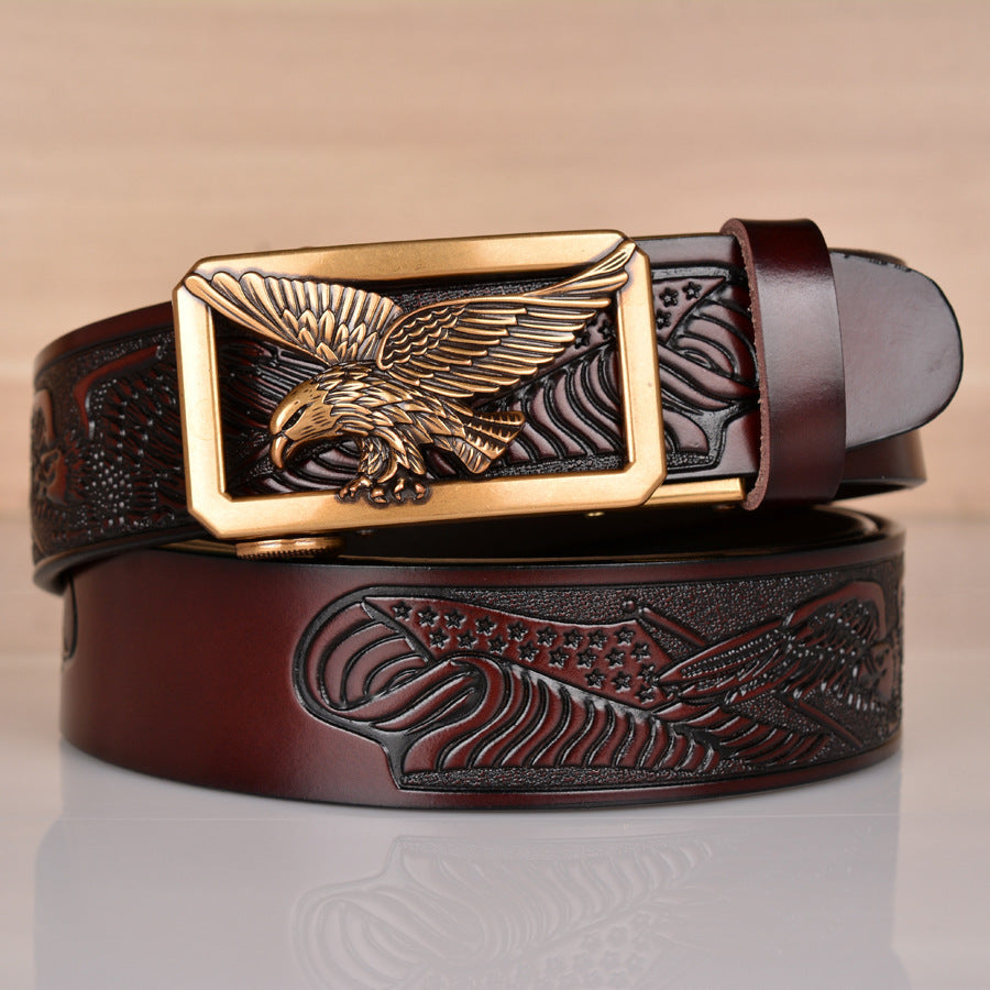 Embossed Eagle Belt-Masculinity Edition