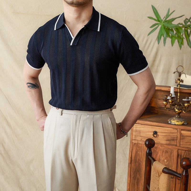Scissor-Collar Polo - Summer Riviera Cut
