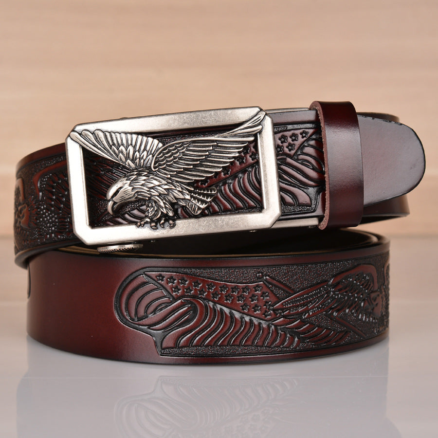 Embossed Eagle Belt-Masculinity Edition