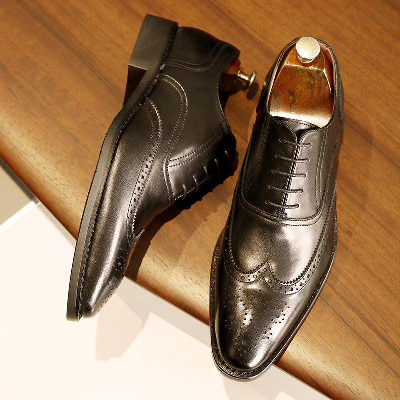 Raees Luxe - Handcrafted Leather oxford Dress Shoes For Men