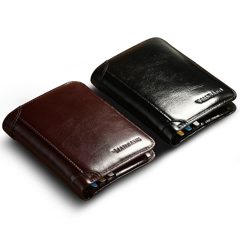 Leather first layer Wallet-Retro Edition