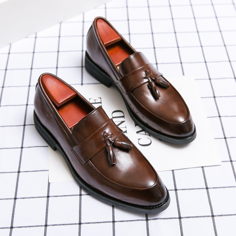 Majestic Tassel Loafers - Classic Brown leather Sophistication
