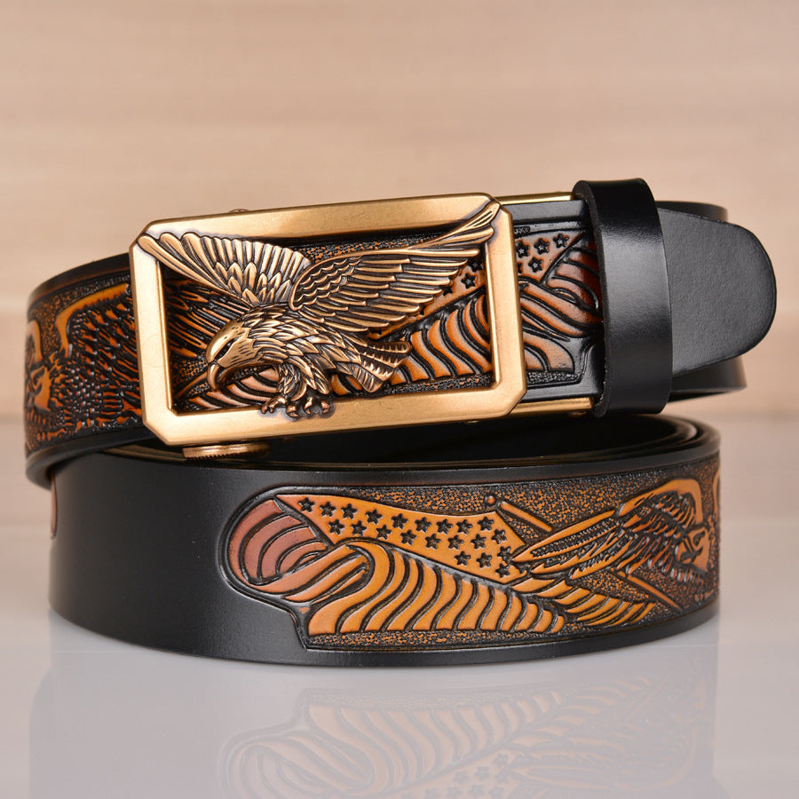 Embossed Eagle Belt-Masculinity Edition