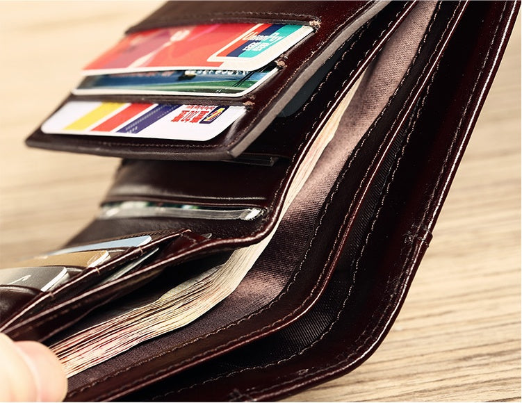 Leather first layer Wallet-Retro Edition