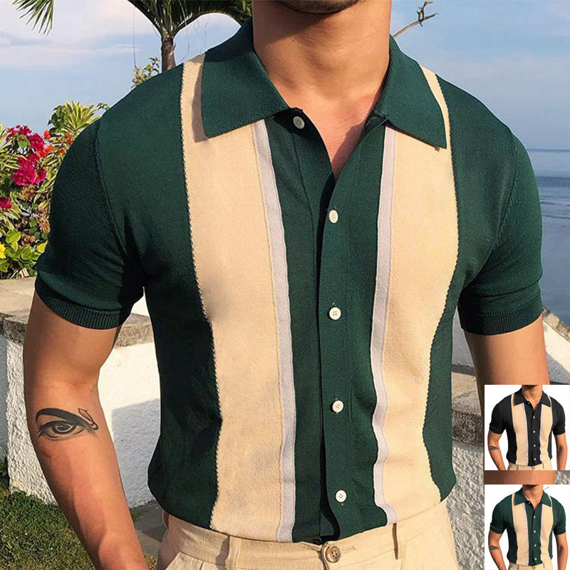 Italian Riviera knitted Polo - Old Money Edition