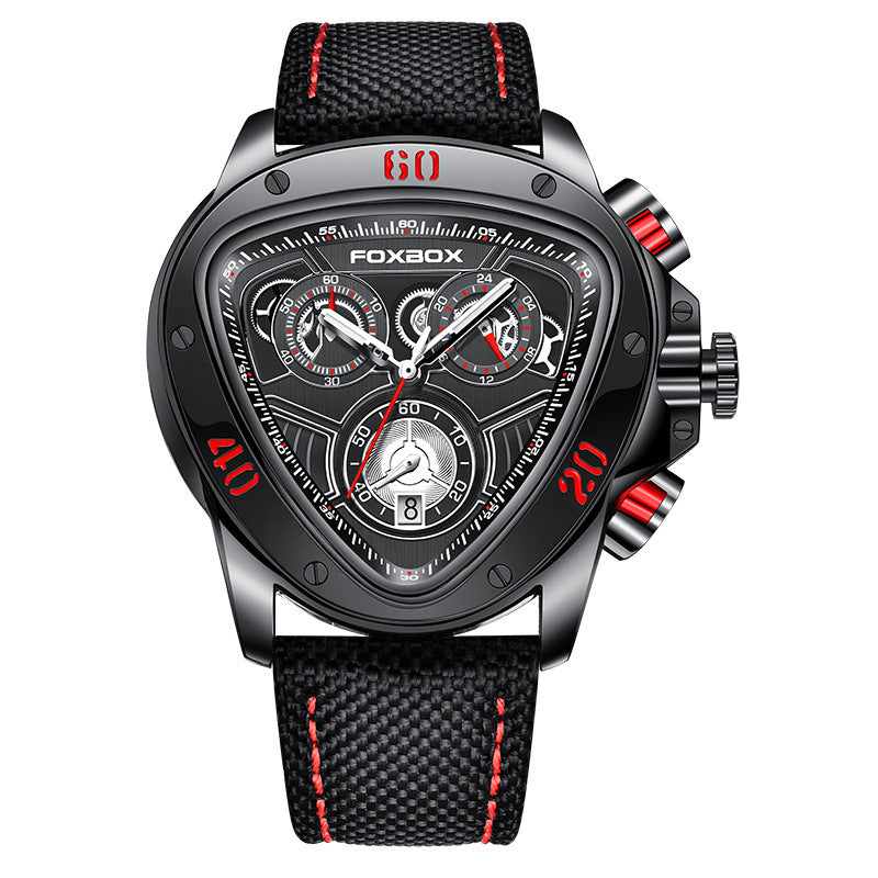 Triangular Snake Dial Luxury Chronograph-Bold Geometric Design