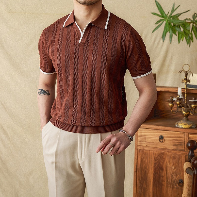 Scissor-Collar Polo - Summer Riviera Cut