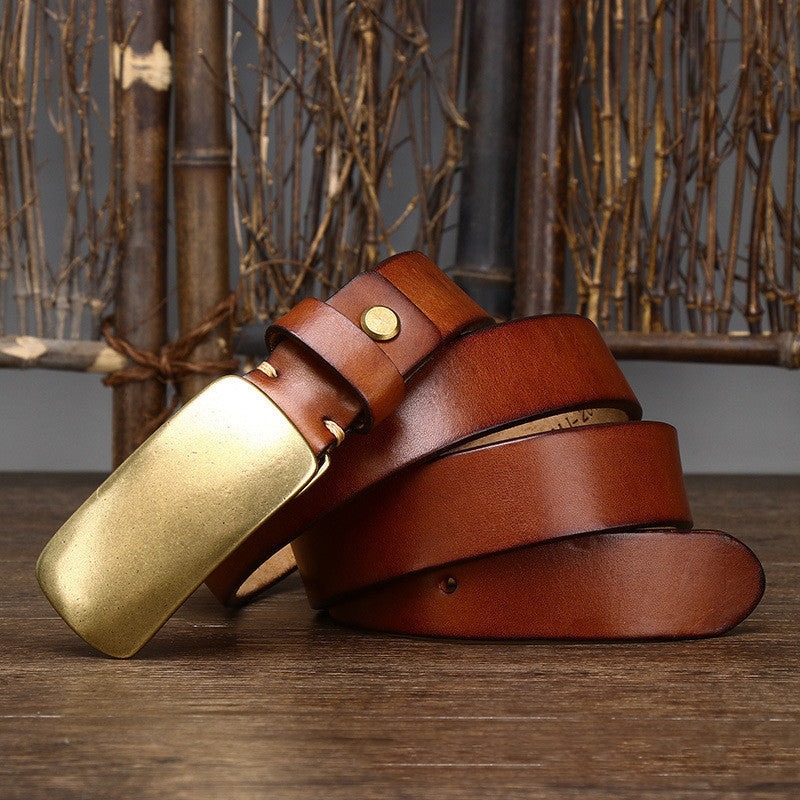 Thick Leather Belts-Simple Elegance Edition