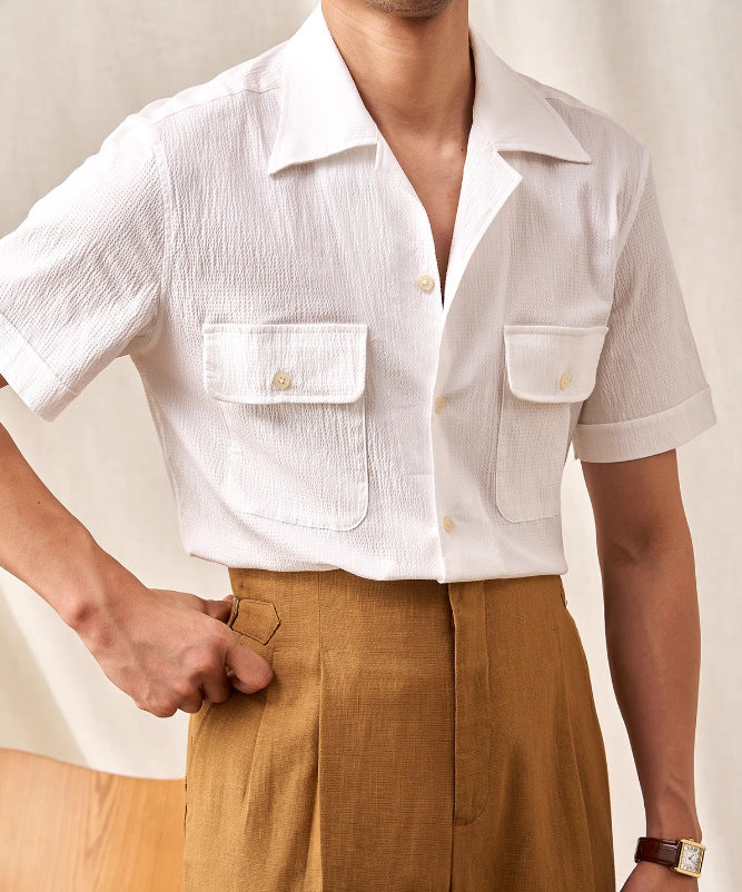 British Cuban Collar Shirt - Retro edition