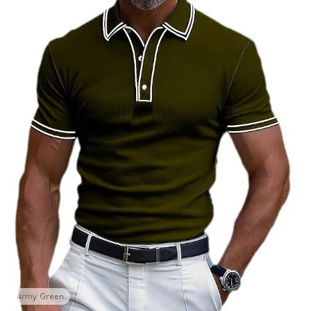 Belmont Polo - Striped Lapel Classic