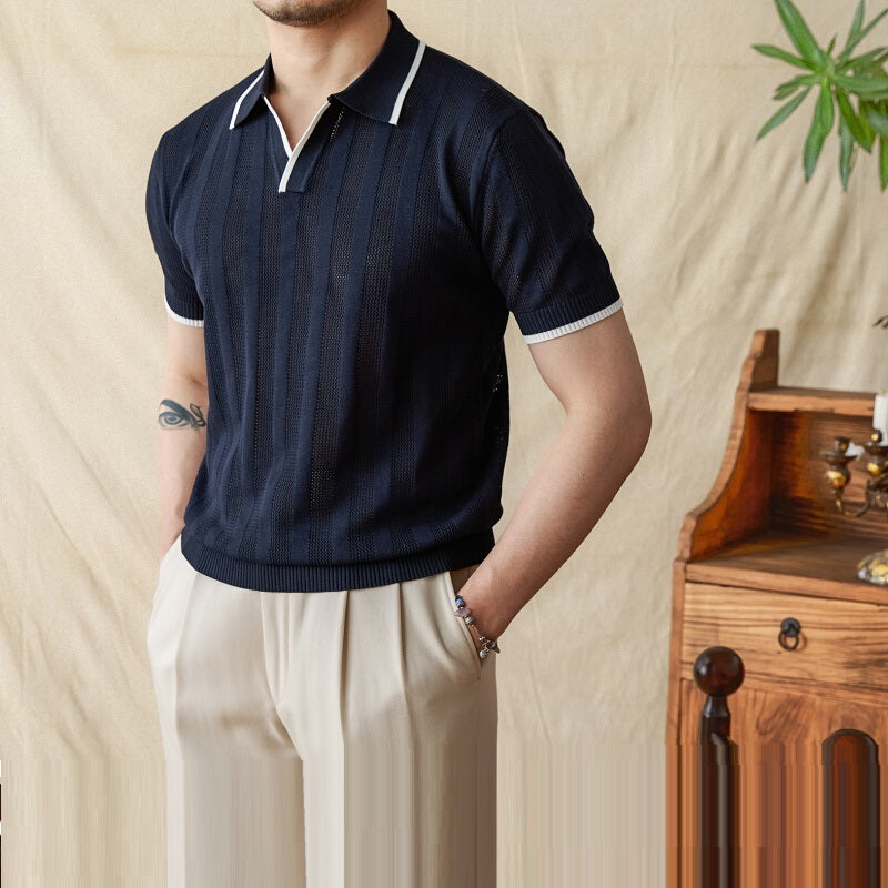 Scissor-Collar Polo - Summer Riviera Cut