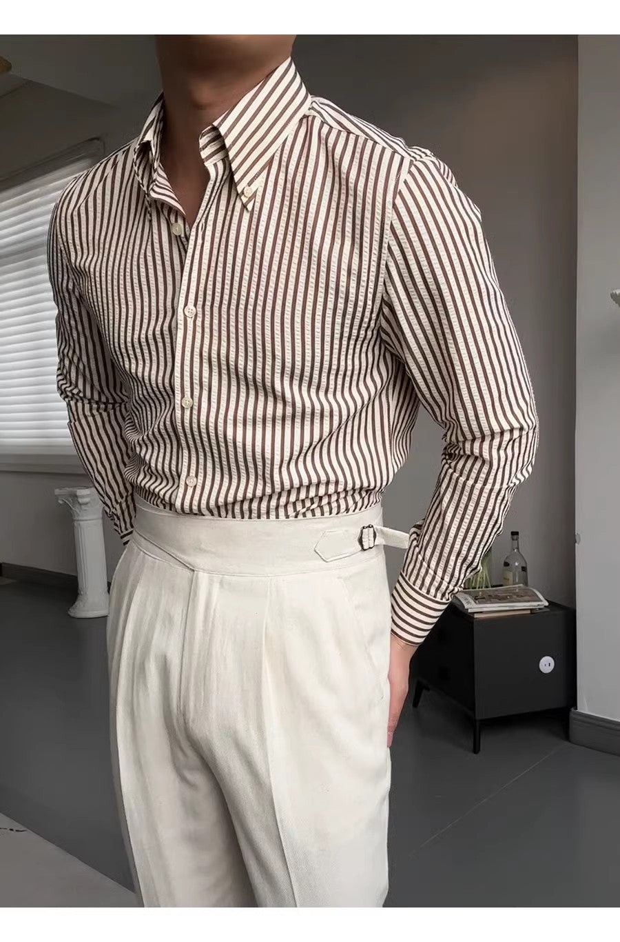 Sorrento Breeze Shirt - Early Spring Seer-soft