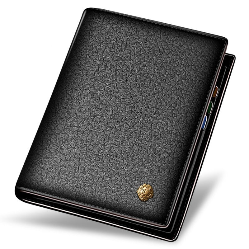 Short First Layer Cowhide Wallet
