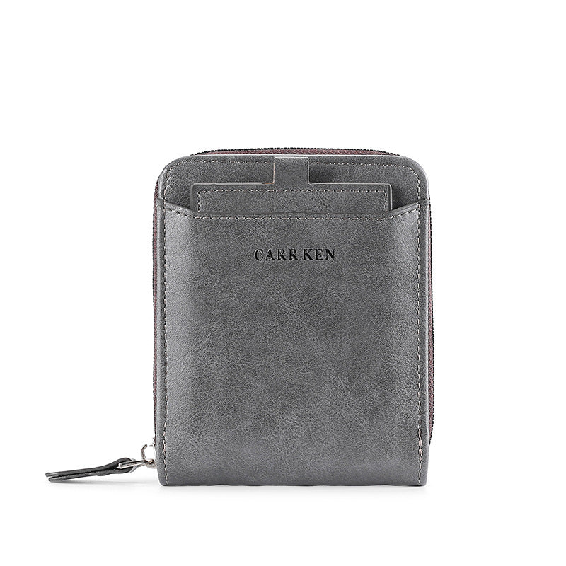 Short Clutch Leather Wallet