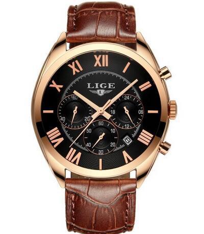 Brown Elegance Chronograph-Luxury Watch