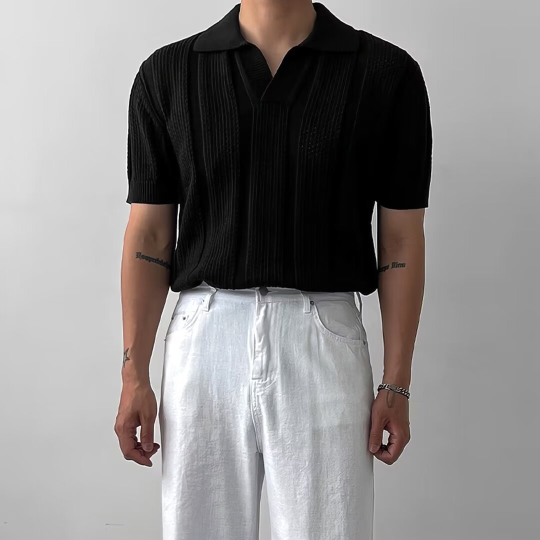 Ventura Mesh Polo - Summer Texture