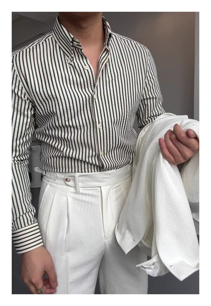 Sorrento Breeze Shirt - Early Spring Seer-soft