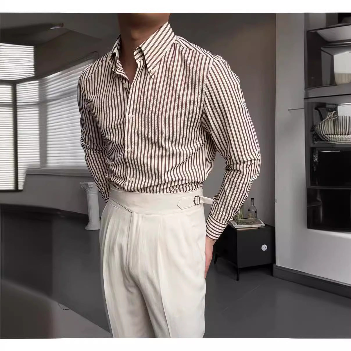 Sorrento Breeze Shirt - Early Spring Seer-soft
