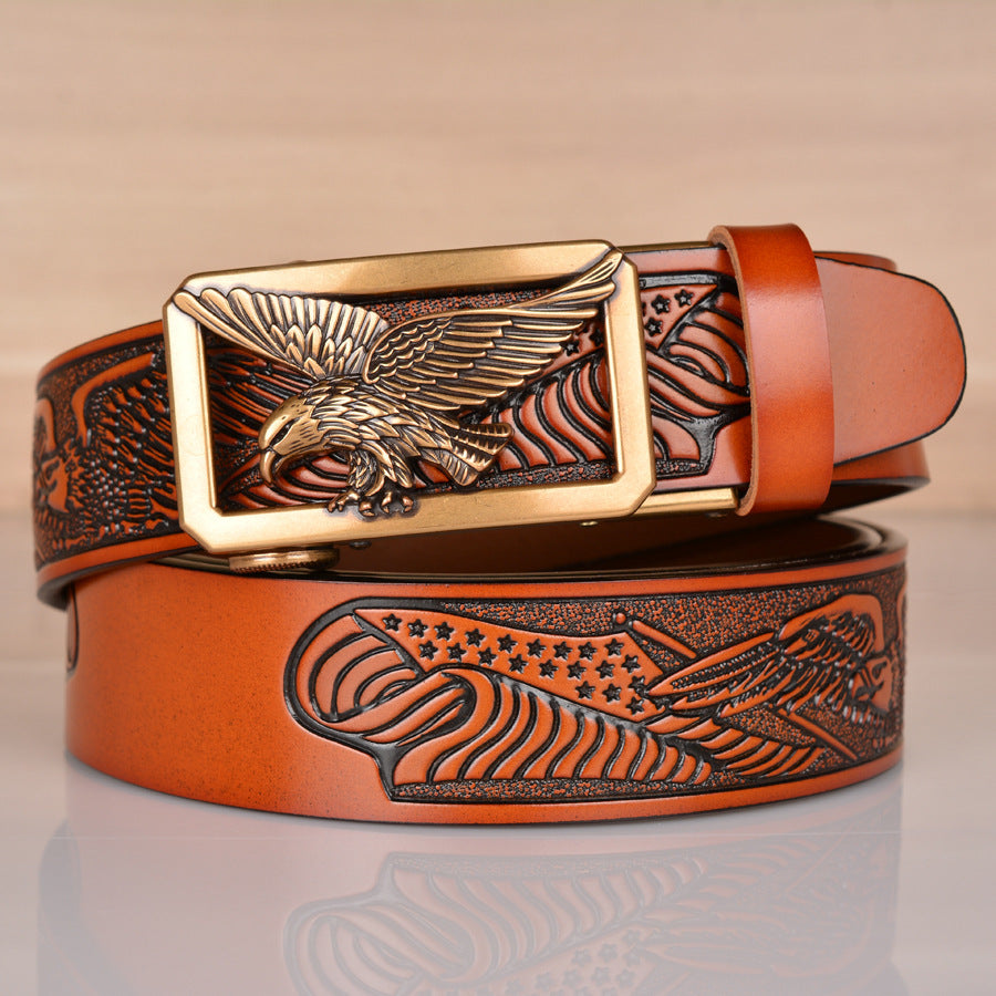 Embossed Eagle Belt-Masculinity Edition