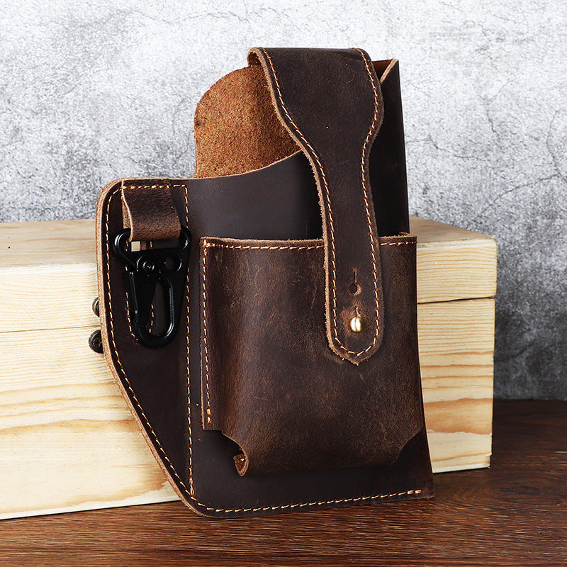 Retro Leather Phone Hanging  Holster