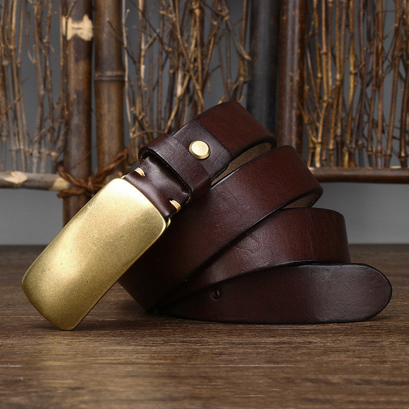 Thick Leather Belts-Simple Elegance Edition