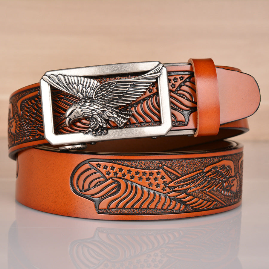 Embossed Eagle Belt-Masculinity Edition