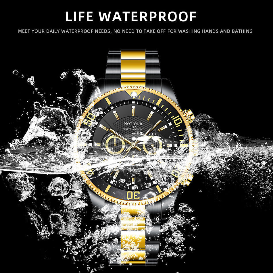 Black-Gold Diver's Edition-Waterproof Adventure Watch